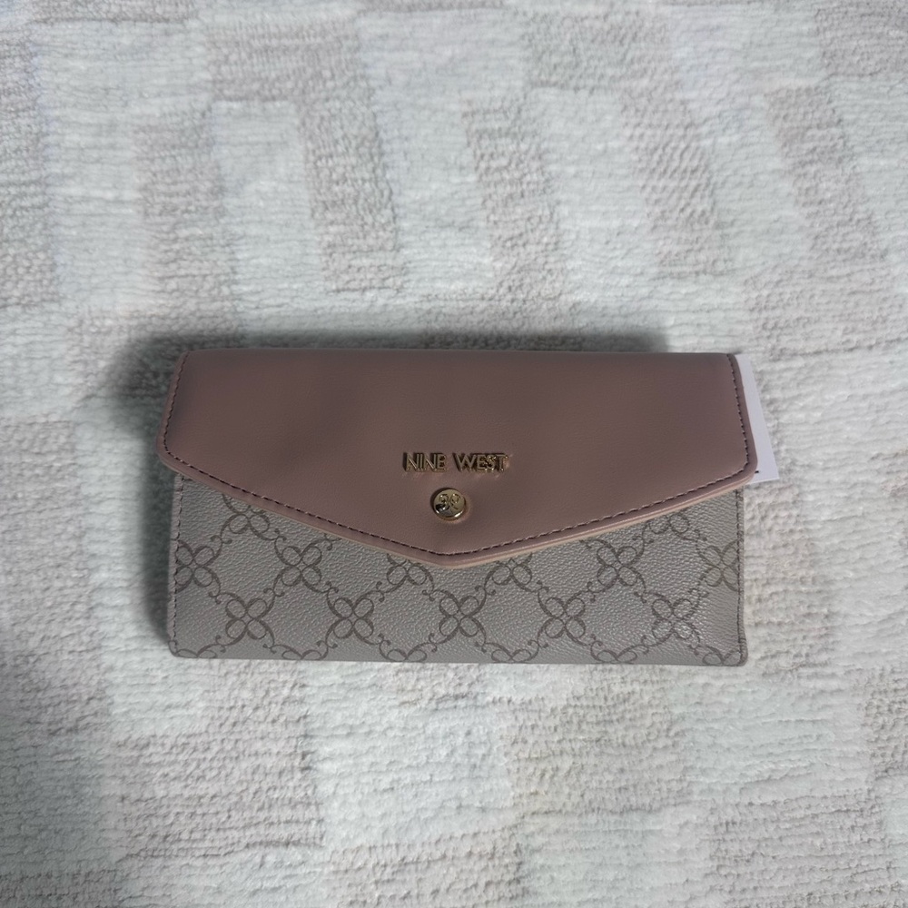 Nine West Mauve and Taupe Women's Wallet